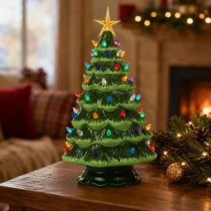 Lighted Ceramic Christmas Tree